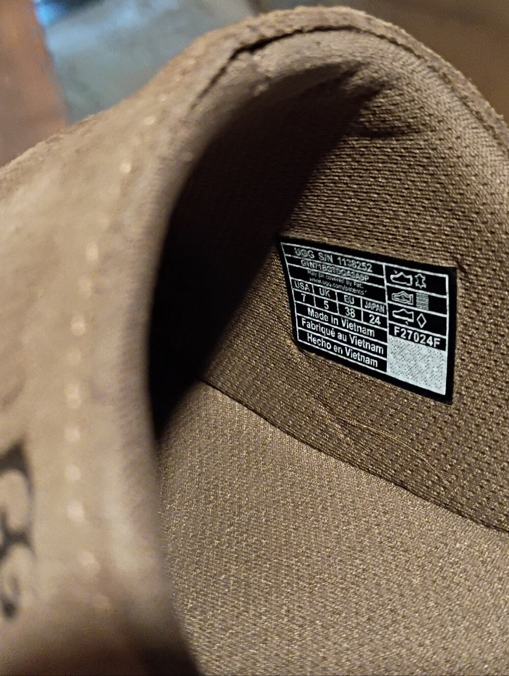 UGG Grey Brown Suede Goldenstar Slip-On Clogs - Picture 10 of 11
